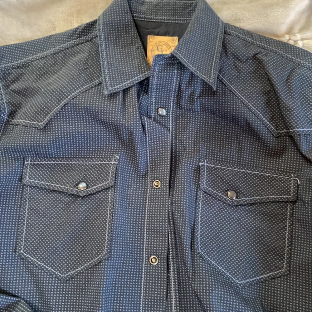 Blue button down - Picture 2 of 4